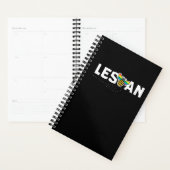 Lesbian Funny Les is een LGBT Rainbow Pride Planner (Display)