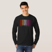 Lesbian Gay Barcode Pride Washington DC Queer Aest T-shirt (Voorkant volledig)