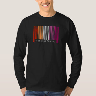 Lesbian Gay Barcode Pride Washington DC Queer Aest T-shirt