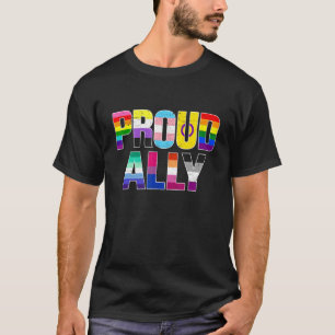 Lesbian Gay Bisexual Trans Pan Queer Proud Ally Lg T-shirt