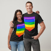 Lesbian Gay Pride Gift LGBTQ Rainbow Flag Queer Po T-shirt (Unisex)