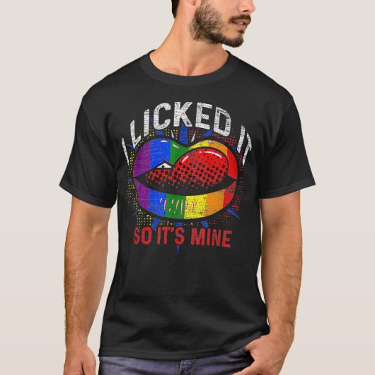 Lesbian Gay Pride Month Rainbow Flag LGBT T-shirt (Voorkant)