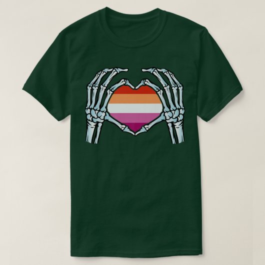 Lesbian  Gay Skeleton  seual Identity  Nonbinary L T-shirt (Design voorkant)