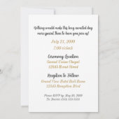 Lesbian Gay Wedding Invitation Two Brides Gold Kaart (Achterkant)
