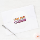 Lesbian Human Ronde Sticker (Envelop)