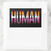 LESBIAN HUMAN T-Shirt Rechthoekige Sticker (Tas)