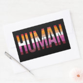 LESBIAN HUMAN T-Shirt Rechthoekige Sticker (Envelop)