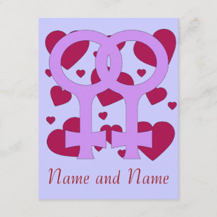 Lesbian huwelijkskunst kaart