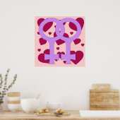 Lesbian huwelijkskunst poster (Keuken)