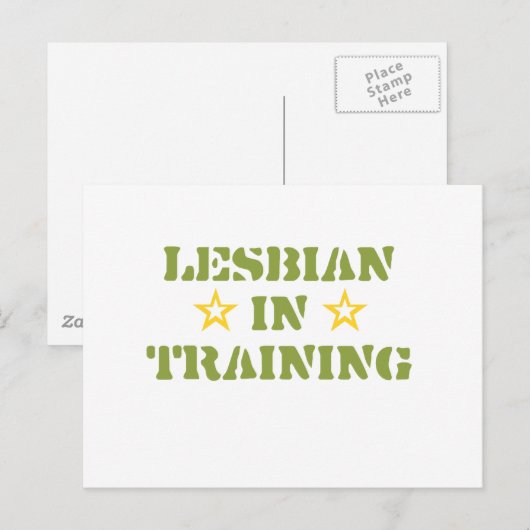 LESBIAN IN OPLEIDING BRIEFKAART (Voorkant / Achterkant)