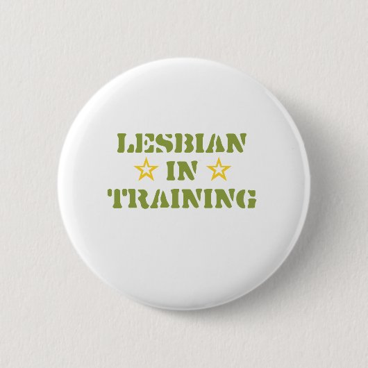 LESBIAN IN OPLEIDING RONDE BUTTON 5,7 CM (Voorkant)