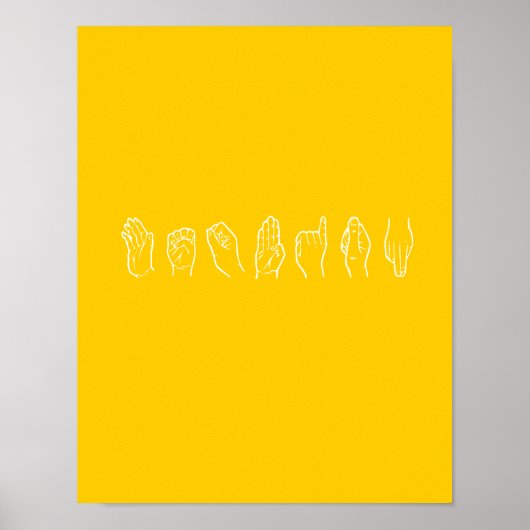 LESBIAN IN SIGN-TAAL POSTER (Voorkant)