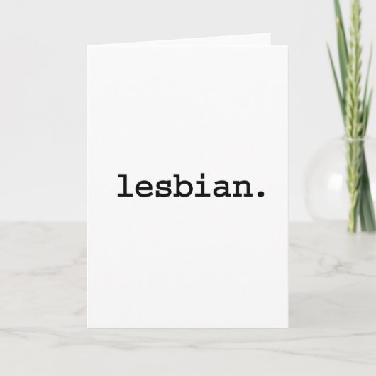 lesbian. kaart (Voorkant)