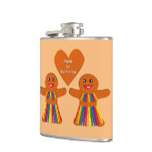 Lesbian Kerstontbijt Dames Couple Heupfles (Links)