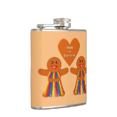Lesbian Kerstontbijt Dames Couple Heupfles (Rechts)