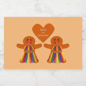 Lesbian Kerstontbijt Dames Couple Likeurfles Etiket (Enkel label)