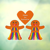 Lesbian Kerstontbijt Dames Couple Raamsticker (Vel 3)