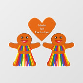 Lesbian Kerstontbijt Dames Couple Raamsticker (Vel)