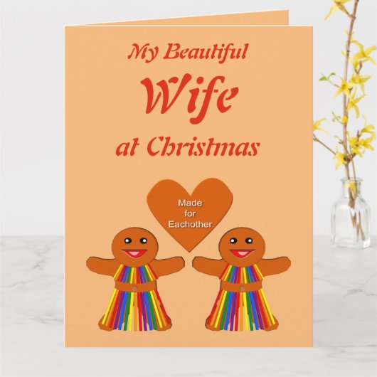 Lesbian Kerstontbijt Dames op maat Kaart (Gele Bloem)