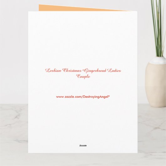 Lesbian Kerstontbijt Dames op maat Kaart (Achterkant)