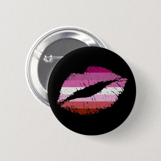 Lesbian Kiss Ronde Button 5,7 Cm (Voorkant /achterkant)