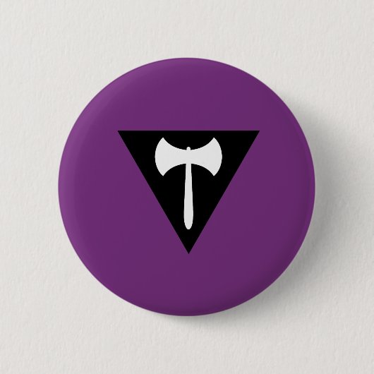 Lesbian Labrys Pride Flag Ronde Button 5,7 Cm (Voorkant)