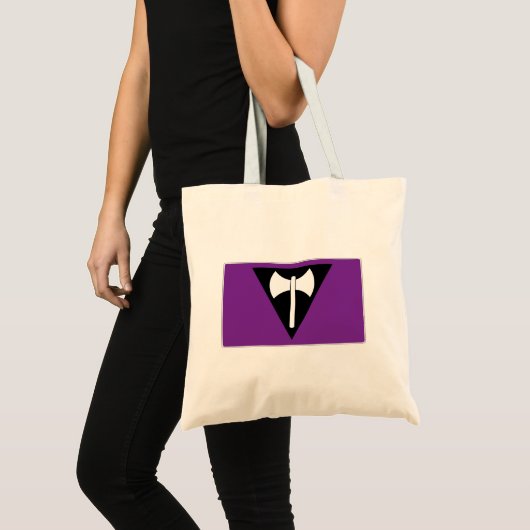 Lesbian Labrys Pride Flag Tote Bag (Voorkant (product))
