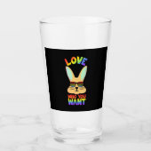 Lesbian LGBT Rabbit Glas (Voorkant)