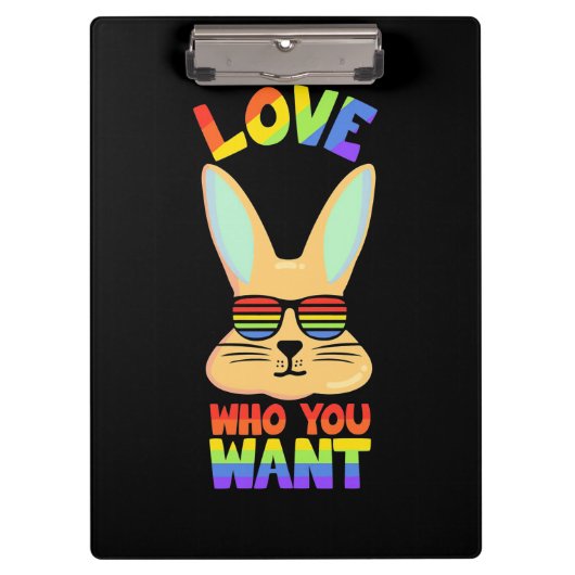 Lesbian LGBT Rabbit Klembord (Voorkant)