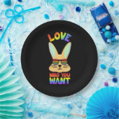 Lesbian LGBT Rabbit Papieren Bordje (Feest)