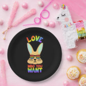 Lesbian LGBT Rabbit Papieren Bordje (Feest)