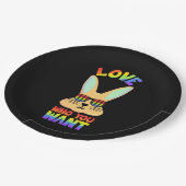Lesbian LGBT Rabbit Papieren Bordje (Gekanteld)