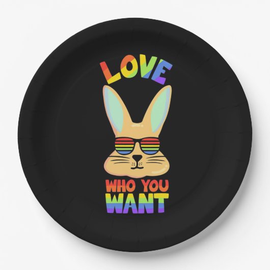 Lesbian LGBT Rabbit Papieren Bordje (Voorkant)