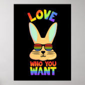 Lesbian LGBT Rabbit Poster (Voorkant)