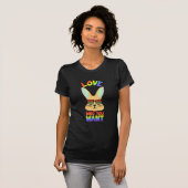 Lesbian LGBT Rabbit T-shirt (Voorkant volledig)