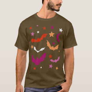 Lesbian LGBTQ Bat Halloween Costume Lesbian Pride T-shirt