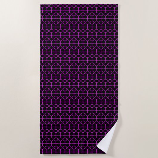 Lesbian Lovers Beach Towel Strandlaken (Voorkant)