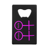 Lesbian Lovers  Bottle Open Creditkaart Flessenopener (Voorkant)