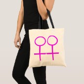 Lesbian Lovers Canvas tas (Voorkant (product))