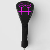Lesbian Lovers Custom Golf Driver Hoesje Golfheadcover (Voorkant)