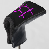 Lesbian Lovers Custom Golf Putter Hoesje Golfheadcover (3/4 voorkant)