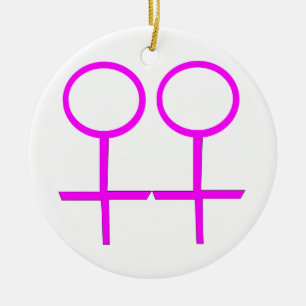 Lesbian Lovers Custom Pendant Keramisch Ornament