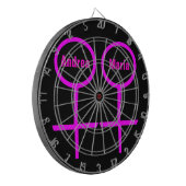 Lesbian Lovers  Dartboard Dartbord (Voorkant Links)