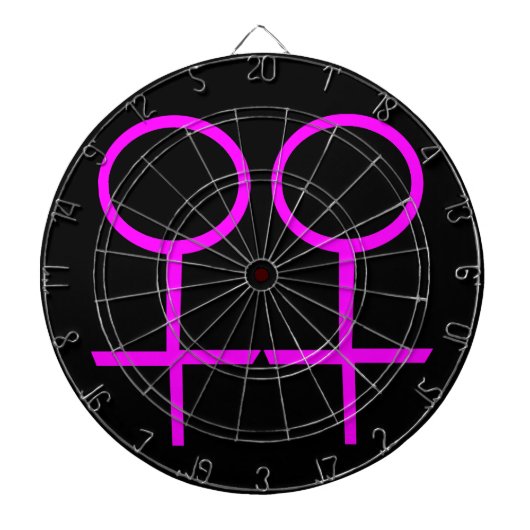 Lesbian Lovers Dartboard Dartbord (Voorkant)