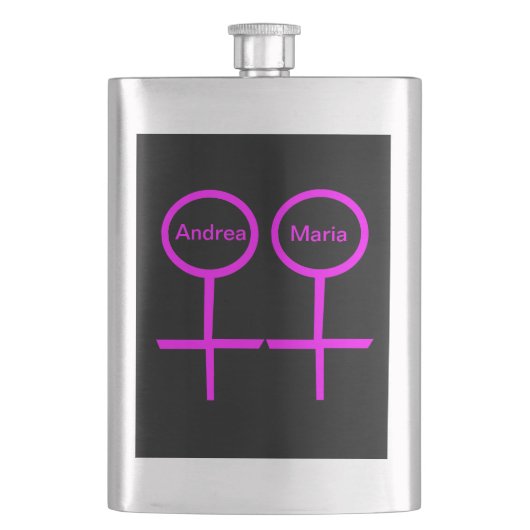 Lesbian Lovers  Flask Flacon (Voorkant)