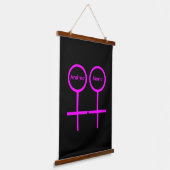 Lesbian Lovers  Hangend Wandkleed (Gebogen)