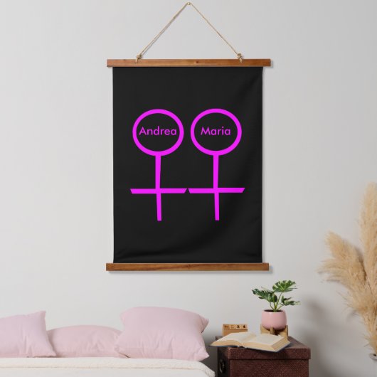Lesbian Lovers  Hangend Wandkleed (Slaapkamer)