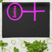 Lesbian Lovers  Kitchen Towel Theedoek (Gevouwen)