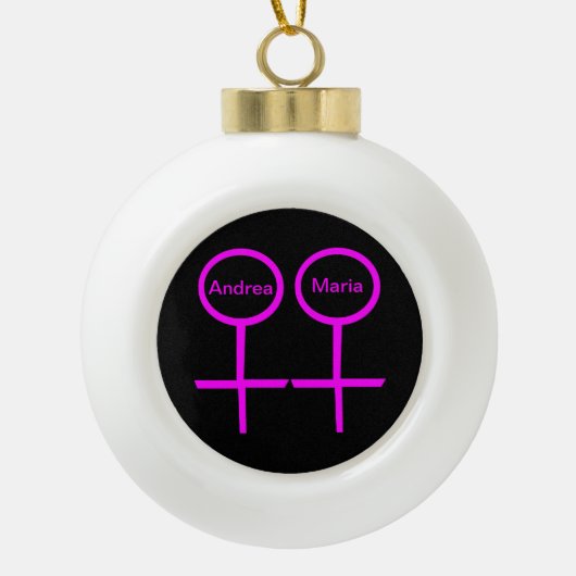 Lesbian Lovers Ornament (Voorkant)
