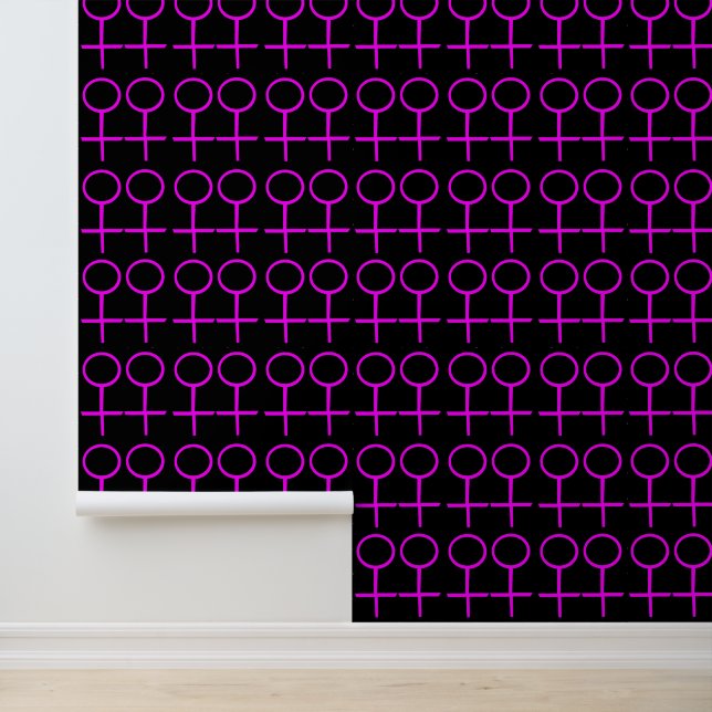 Lesbian Lovers Patterned Behang (Applicatie)